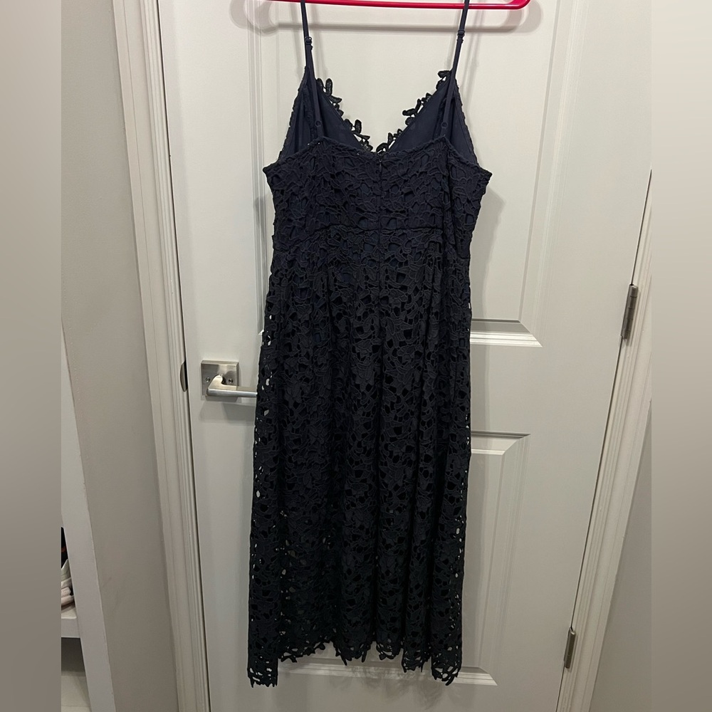 ASTR The Label - Navy, India ink - Lace midi dress - L